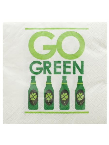 Go Green Irish Cocktail Napkins Set (Available in a pack of 24)