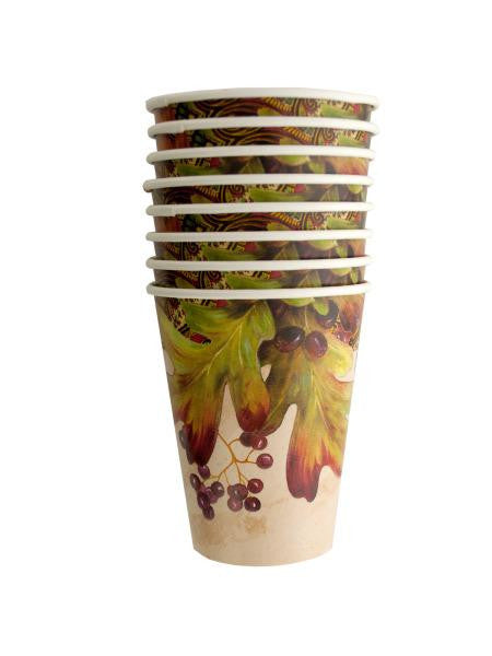 Leaves and Berries Cups Set (Available in a pack of 24)