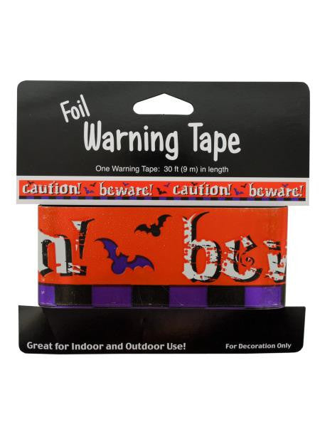 Foil Halloween Warning Tape (Available in a pack of 24)