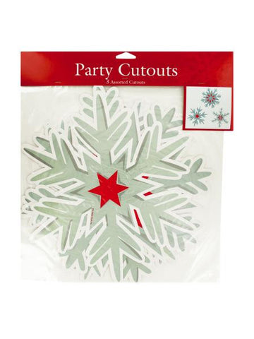 Nordic Snowflakes Party Cutouts (Available in a pack of 24)