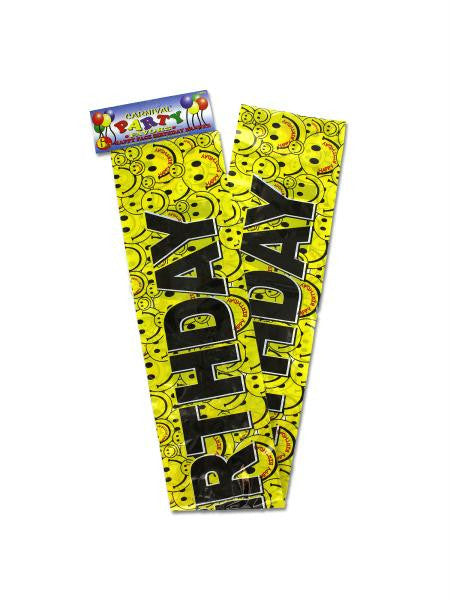 Happy Face Birthday Banner (Available in a pack of 12)