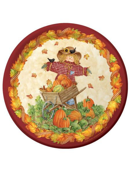 Pumpkin Fest Round Plates Set (Available in a pack of 24)