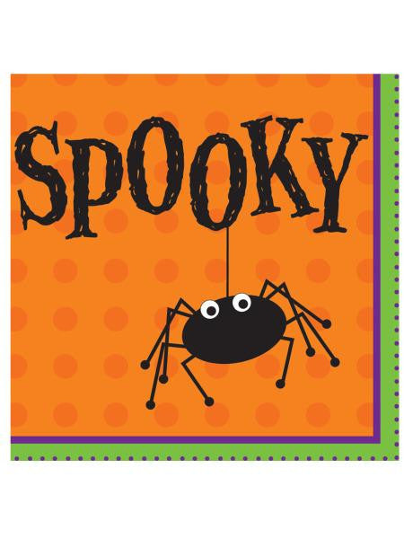 Halloween Spooky Spider Lunch Napkins Set (Available in a pack of 24)