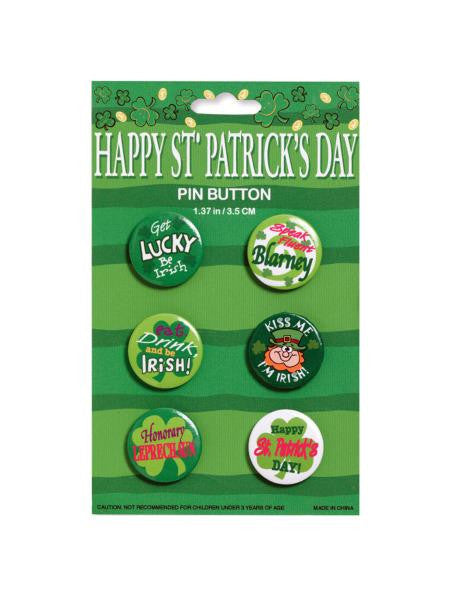 St. Patrick&#039;s Day Buttons (Available in a pack of 24)