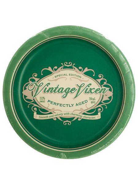 Vintage Vixen Birthday Dessert Party Plates (Available in a pack of 24)