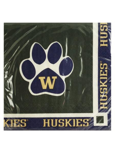 University of Washington Beverage Napkins (Available in a pack of 24)