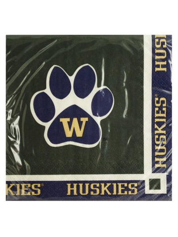 University of Washington Beverage Napkins (Available in a pack of 24)