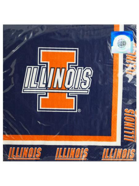 University of Illinois Lunch Napkins (Available in a pack of 24)