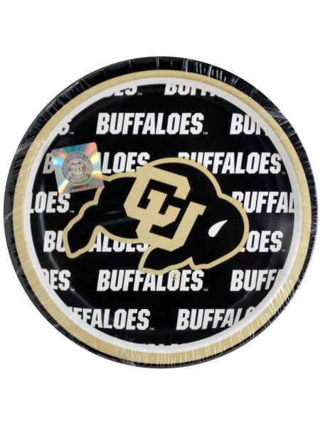 University of Colorado Dessert Party Plates (Available in a pack of 24)