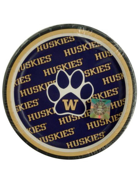 University of Washington Dessert Party Plates (Available in a pack of 24)