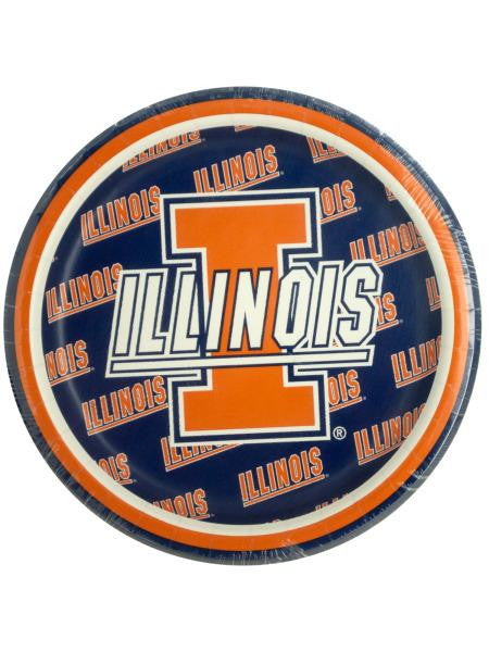 University of Illinois Dessert Party Plates (Available in a pack of 24)