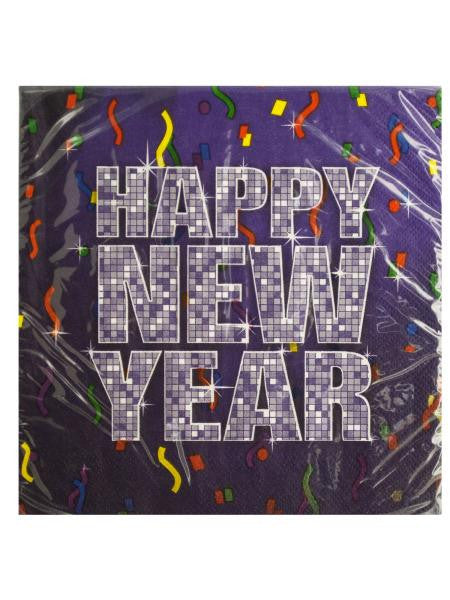 Happy New Year Bling Lunch Napkins (Available in a pack of 24)