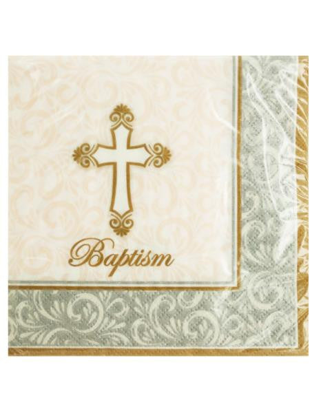 Baptism Divinity Beverage Napkins (Available in a pack of 24)