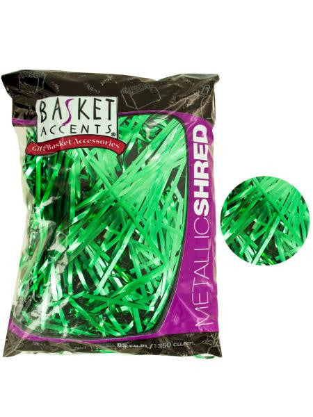 Green Metallic Gift Shred (Available in a pack of 24)