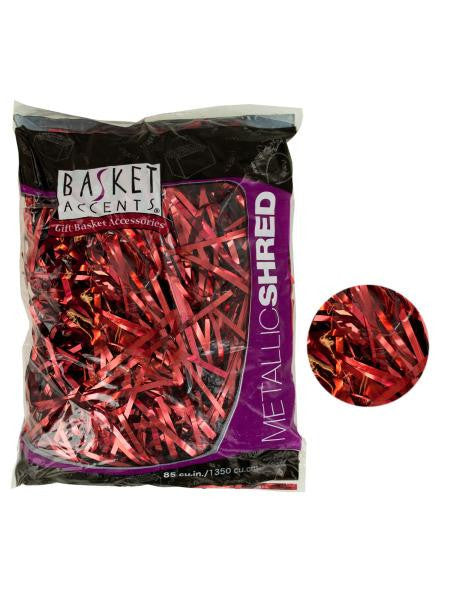 Red Metallic Gift Shred (Available in a pack of 24)