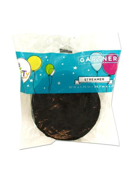 Black Crepe Party Streamer (Available in a pack of 24)