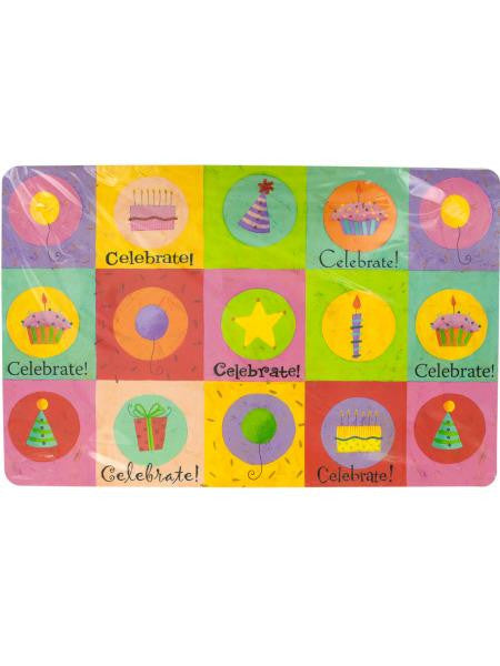 Celebrate Birthday Placemats Set (Available in a pack of 20)