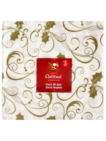 Christmas Wonderland Lunch Napkins (Available in a pack of 32)