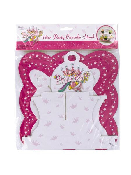 Princess 2-Tier Party Cupcake Stand (Available in a pack of 24)