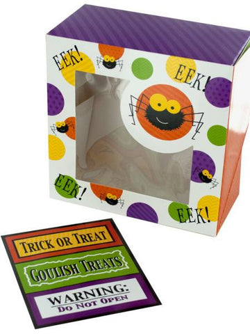 Halloween Spider Treat Boxes with Stickers (Available in a pack of 18)