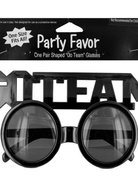 Go Team Shaped Party Favor Glasses (Available in a pack of 24)