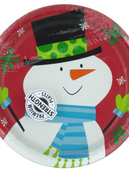 Frosty Friends Snowman Party Plates (Available in a pack of 24)