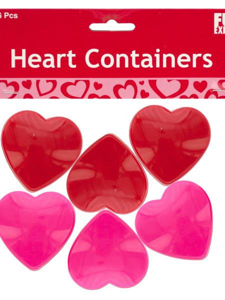 Mini Plastic Heart Containers (Available in a pack of 30)