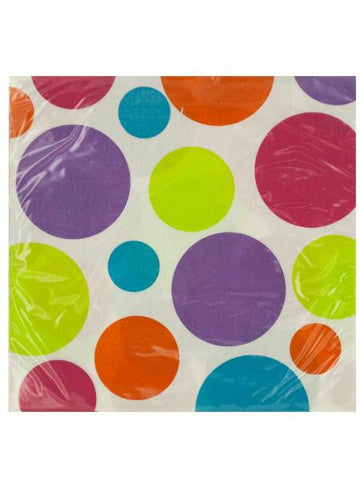 Multi Dots Beverage Napkins (Available in a pack of 24)