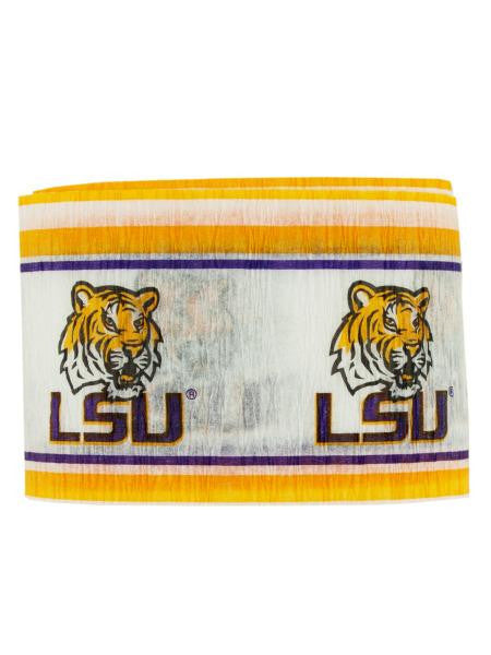 LSU Tigers Crepe Paper Party Streamer (Available in a pack of 24)