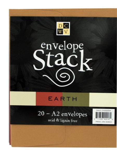 Earth Tones Envelope Stack (Available in a pack of 24)