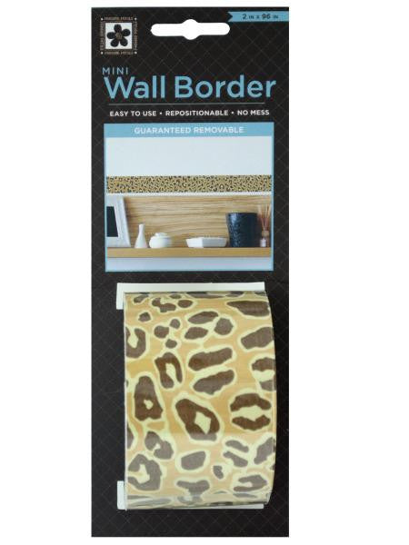 Cheetah Pattern Mini Repositionable Wall Border (Available in a pack of 24)