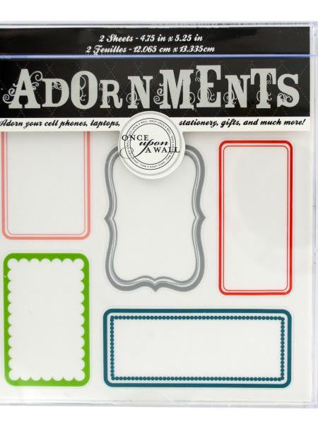 Blank Labels Craft Adornment Stickers (Available in a pack of 24)