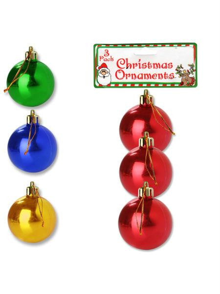 Christmas Bulb Ornaments (Available in a pack of 24)