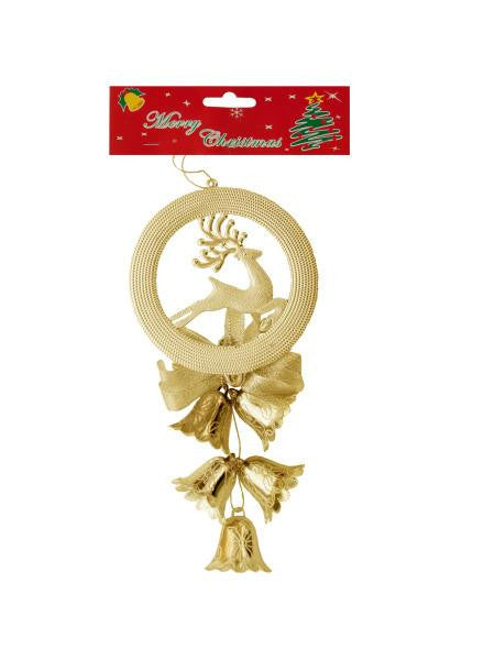 Christmas Bells-Reindeer Hanging Decoration (Available in a pack of 24)