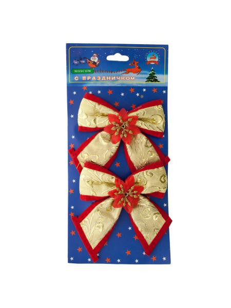 Christmas Bow Decorations (Available in a pack of 24)