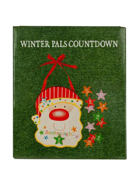 Christmas Countdown Santa Wall Decoration (Available in a pack of 24)