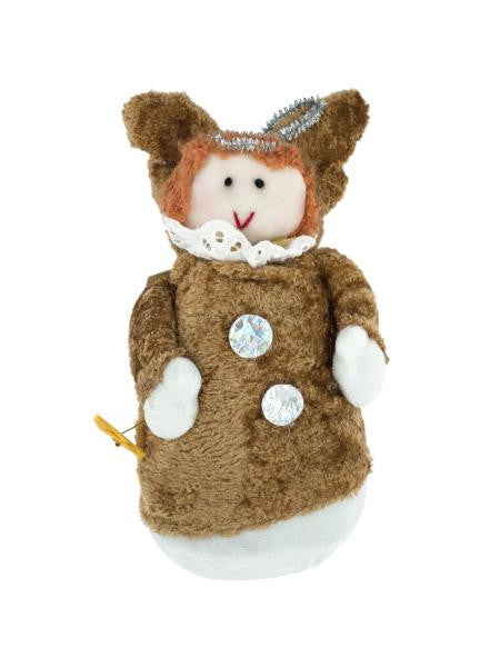 Plush Christmas Angel with Metallic Accents (Available in a pack of 24)