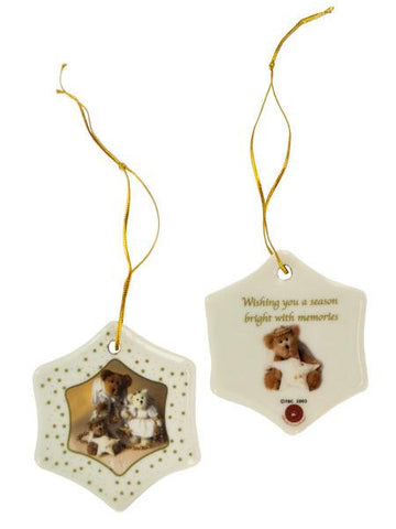 Holiday Bears Porcelain Ornaments Set (Available in a pack of 6)