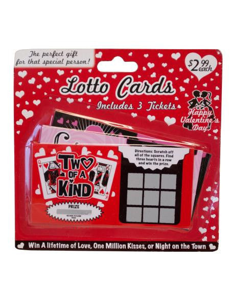 Valentine&#039;s Day Lotto Cards (Available in a pack of 20)