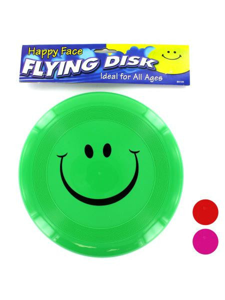 Smiley Face Flying Disk (Available in a pack of 24)