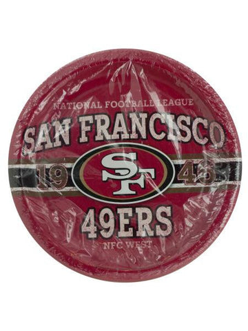 San Francisco 49ers Party Plates (Available in a pack of 20)