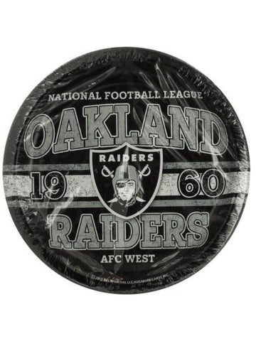 Oakland Raiders Party Plates (Available in a pack of 20)