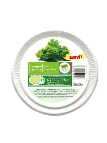 Biodegradable Sugar Cane Plates (Available in a pack of 24)