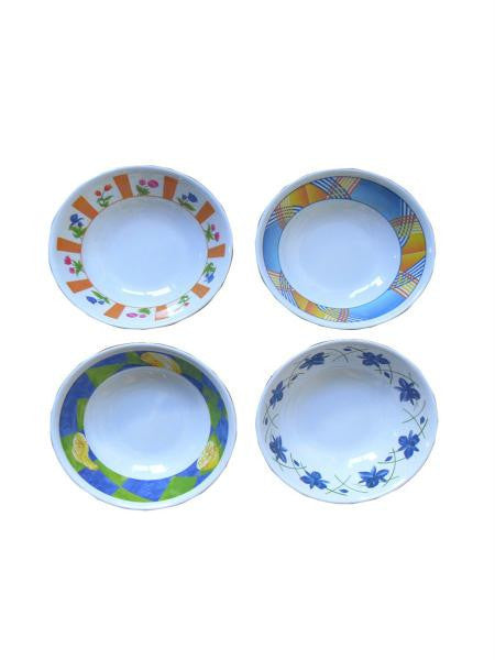 Melamine Bowl with Rose Print (Available in a pack of 12)