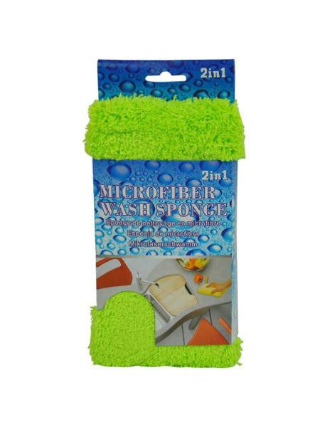 2 In 1 Microfiber Wash Sponge (Available in a pack of 8)