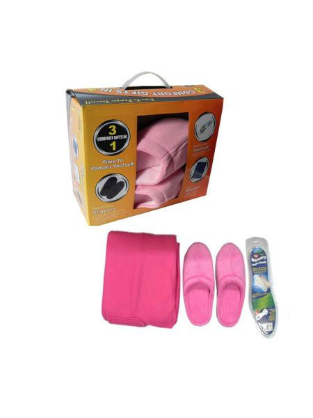 Slipper &amp; Blanket Set (Available in a pack of 1)