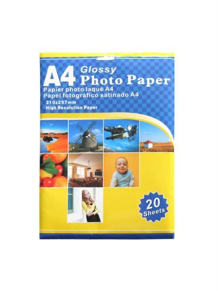 A4 Glossy Photo Paper (Available in a pack of 8)