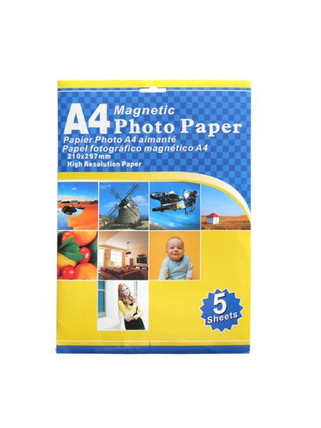 Magnetic Photo Paper (Available in a pack of 4)