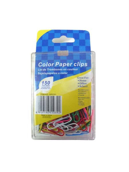 Colored Paper Clips (Available in a pack of 24)