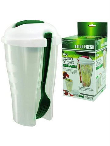 Salad Fresh Container with Separate Dressing Compartment (Available in a pack of 8)